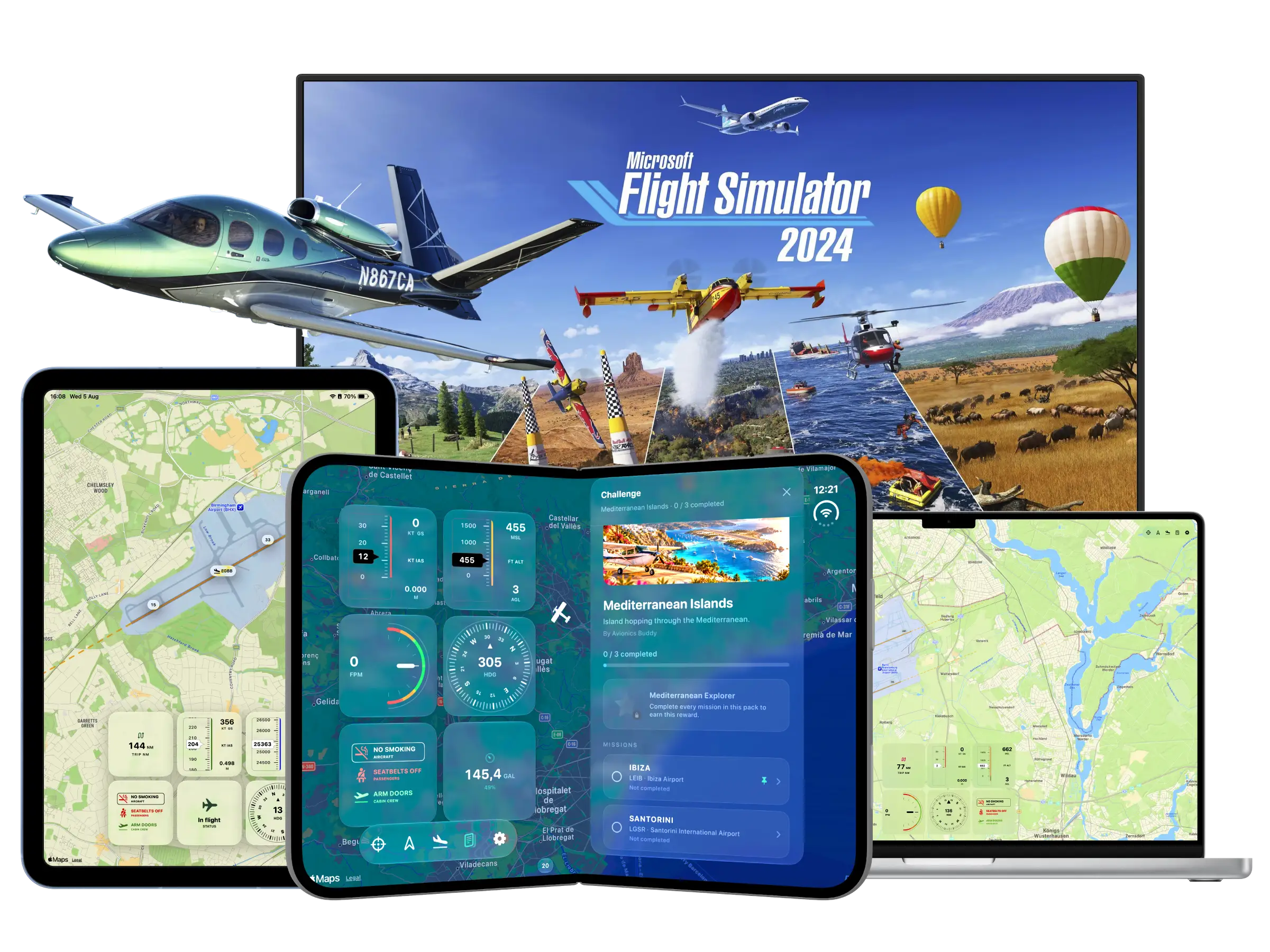 Avionics Buddy companion dashboard for Microsoft Flight Simulator